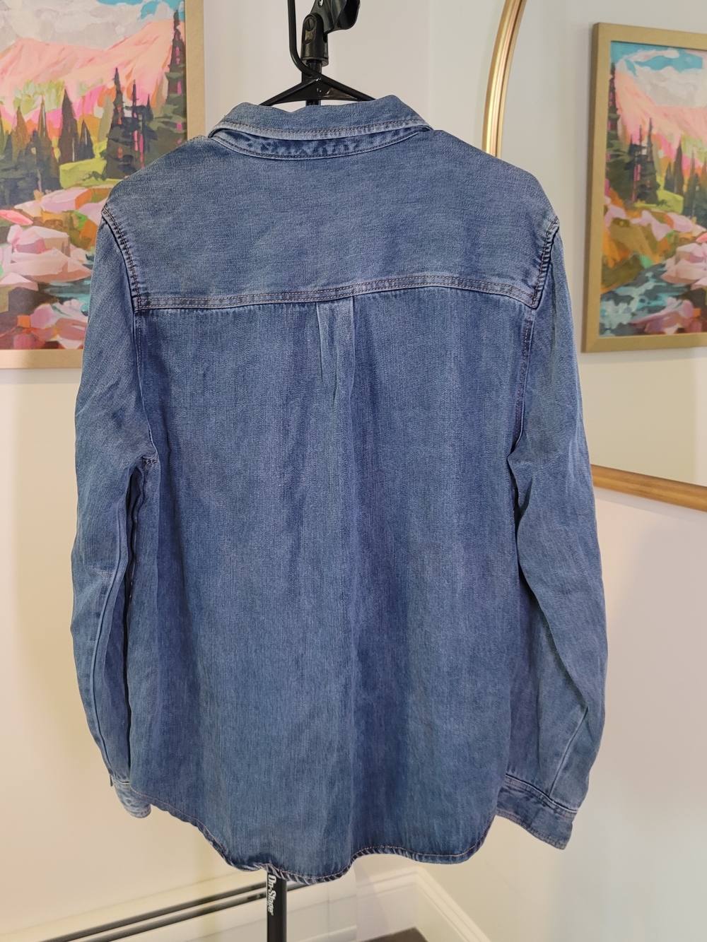 NWT VELVET HEART Medium Wash Button Up Shirt Women's Size L - Picture 7 of 11